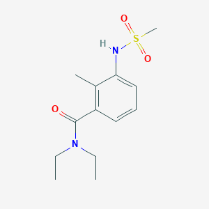 molecular formula C13H20N2O3S B4441957 N,N-diethyl-2-methyl-3-[(methylsulfonyl)amino]benzamide 