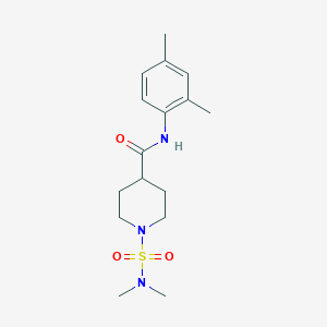molecular formula C16H25N3O3S B4441973 1-[(dimethylamino)sulfonyl]-N-(2,4-dimethylphenyl)-4-piperidinecarboxamide 