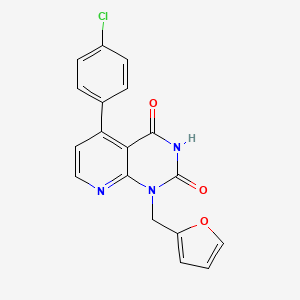 molecular formula C18H12ClN3O3 B4441975 5-(4-chlorophenyl)-1-(2-furylmethyl)pyrido[2,3-d]pyrimidine-2,4(1H,3H)-dione 