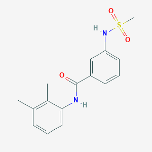 molecular formula C16H18N2O3S B4441981 N-(2,3-dimethylphenyl)-3-[(methylsulfonyl)amino]benzamide 