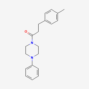 molecular formula C20H24N2O B4442006 1-[3-(4-methylphenyl)propanoyl]-4-phenylpiperazine 