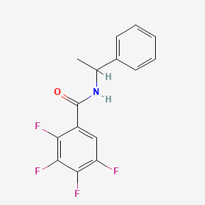 molecular formula C15H11F4NO B4442015 2,3,4,5-tetrafluoro-N-(1-phenylethyl)benzamide 