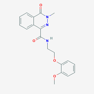 molecular formula C19H19N3O4 B4442037 N-[2-(2-methoxyphenoxy)ethyl]-3-methyl-4-oxo-3,4-dihydro-1-phthalazinecarboxamide 