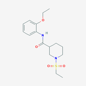 molecular formula C16H24N2O4S B4442050 N-(2-ethoxyphenyl)-1-(ethylsulfonyl)-3-piperidinecarboxamide 