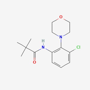molecular formula C15H21ClN2O2 B4442155 N-[3-chloro-2-(4-morpholinyl)phenyl]-2,2-dimethylpropanamide 