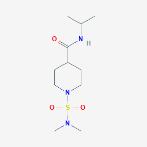 molecular formula C11H23N3O3S B4442172 1-[(dimethylamino)sulfonyl]-N-isopropyl-4-piperidinecarboxamide 