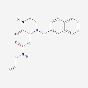 molecular formula C20H23N3O2 B4442193 N-allyl-2-[1-(2-naphthylmethyl)-3-oxo-2-piperazinyl]acetamide 