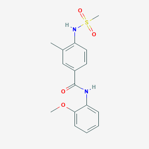 N-(2-methoxyphenyl)-3-methyl-4-[(methylsulfonyl)amino]benzamide