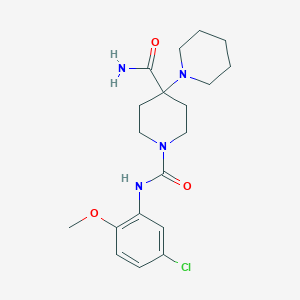molecular formula C19H27ClN4O3 B4442281 N~1~'-(5-chloro-2-methoxyphenyl)-1,4'-bipiperidine-1',4'-dicarboxamide 