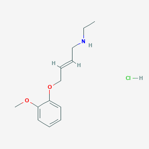 molecular formula C13H20ClNO2 B4442299 N-ethyl-4-(2-methoxyphenoxy)but-2-en-1-amine hydrochloride 