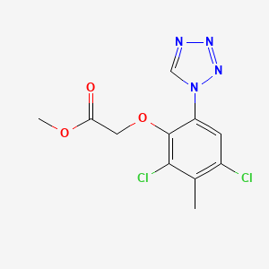 molecular formula C11H10Cl2N4O3 B4442306 methyl [2,4-dichloro-3-methyl-6-(1H-tetrazol-1-yl)phenoxy]acetate 