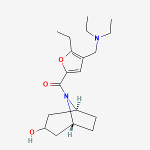 (3-endo)-8-{4-[(diethylamino)methyl]-5-ethyl-2-furoyl}-8-azabicyclo[3.2.1]octan-3-ol