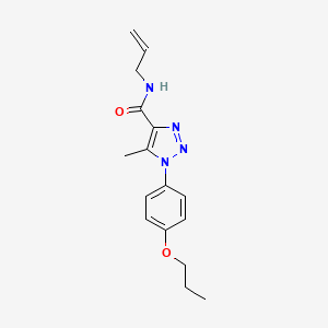 molecular formula C16H20N4O2 B4442369 N-allyl-5-methyl-1-(4-propoxyphenyl)-1H-1,2,3-triazole-4-carboxamide 