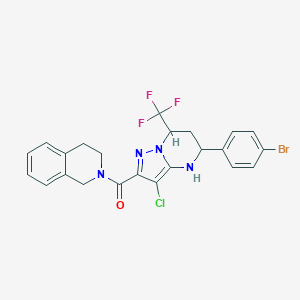 2-{[5-(4-Bromophenyl)-3-chloro-7-(trifluoromethyl)-4,5,6,7-tetrahydropyrazolo[1,5-a]pyrimidin-2-yl]carbonyl}-1,2,3,4-tetrahydroisoquinoline