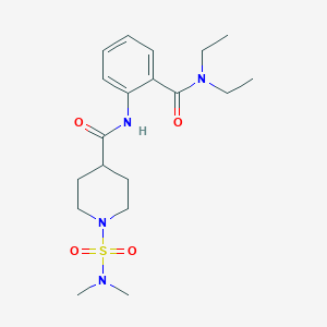 N-{2-[(diethylamino)carbonyl]phenyl}-1-[(dimethylamino)sulfonyl]-4-piperidinecarboxamide