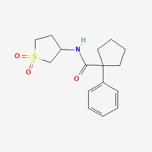 N-(1,1-dioxothiolan-3-yl)-1-phenylcyclopentane-1-carboxamide