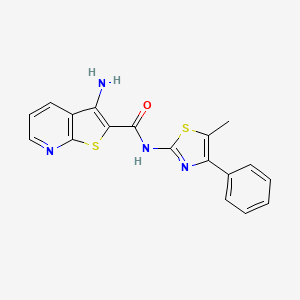 3-amino-N-(5-methyl-4-phenyl-1,3-thiazol-2-yl)thieno[2,3-b]pyridine-2-carboxamide