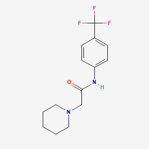 molecular formula C14H17F3N2O B4442414 2-(1-piperidinyl)-N-[4-(trifluoromethyl)phenyl]acetamide 