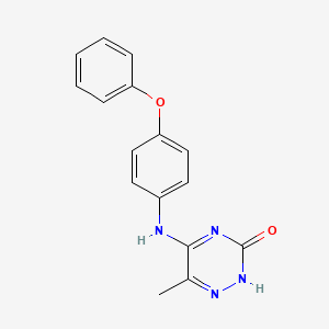 6-methyl-5-[(4-phenoxyphenyl)amino]-1,2,4-triazin-3(2H)-one