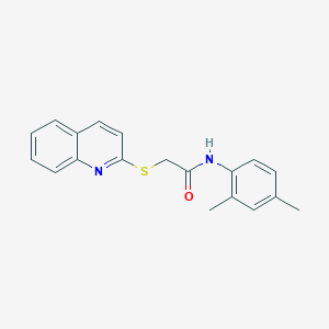 N-(2,4-dimethylphenyl)-2-(quinolin-2-ylsulfanyl)acetamide