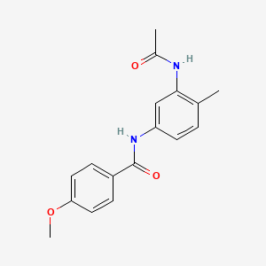 N-[3-(acetylamino)-4-methylphenyl]-4-methoxybenzamide