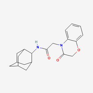 N-2-adamantyl-2-(3-oxo-2,3-dihydro-4H-1,4-benzoxazin-4-yl)acetamide