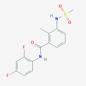 N-(2,4-difluorophenyl)-2-methyl-3-[(methylsulfonyl)amino]benzamide