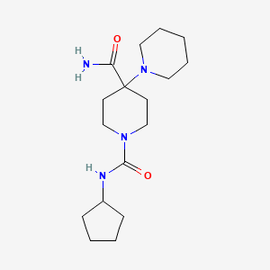 molecular formula C17H30N4O2 B4442509 N~1~'-cyclopentyl-1,4'-bipiperidine-1',4'-dicarboxamide 