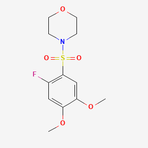 4-[(2-fluoro-4,5-dimethoxyphenyl)sulfonyl]morpholine