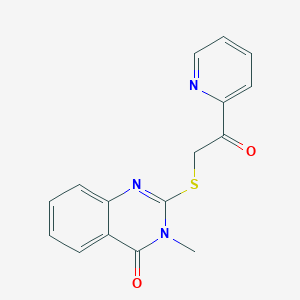 3-methyl-2-{[2-oxo-2-(2-pyridinyl)ethyl]thio}-4(3H)-quinazolinone