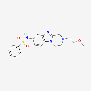 N-[2-(2-methoxyethyl)-1,2,3,4-tetrahydropyrazino[1,2-a]benzimidazol-8-yl]benzenesulfonamide