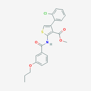 Methyl 4-(2-chlorophenyl)-2-[(3-propoxybenzoyl)amino]-3-thiophenecarboxylate