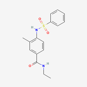 N-ethyl-3-methyl-4-[(phenylsulfonyl)amino]benzamide