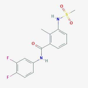 N-(3,4-difluorophenyl)-2-methyl-3-[(methylsulfonyl)amino]benzamide