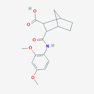 molecular formula C17H21NO5 B444262 3-[(2,4-Dimethoxyphenyl)carbamoyl]bicyclo[2.2.1]heptane-2-carboxylic acid 