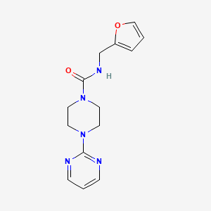 N-(2-furylmethyl)-4-(2-pyrimidinyl)-1-piperazinecarboxamide