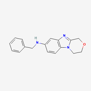 molecular formula C17H17N3O B4442638 N-benzyl-3,4-dihydro-1H-[1,4]oxazino[4,3-a]benzimidazol-8-amine 