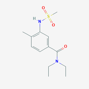 molecular formula C13H20N2O3S B4442686 N,N-diethyl-4-methyl-3-[(methylsulfonyl)amino]benzamide 