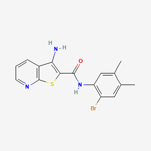 3-amino-N-(2-bromo-4,5-dimethylphenyl)thieno[2,3-b]pyridine-2-carboxamide