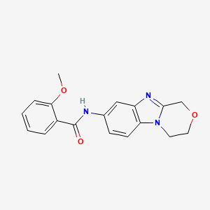 N-(3,4-dihydro-1H-[1,4]oxazino[4,3-a]benzimidazol-8-yl)-2-methoxybenzamide