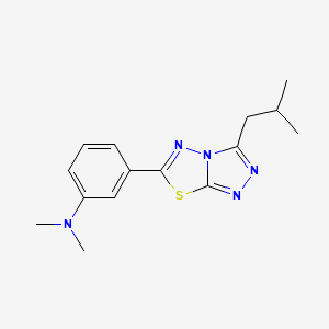 3-(3-isobutyl[1,2,4]triazolo[3,4-b][1,3,4]thiadiazol-6-yl)-N,N-dimethylaniline