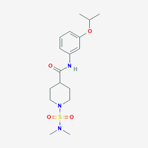 1-[(dimethylamino)sulfonyl]-N-(3-isopropoxyphenyl)-4-piperidinecarboxamide