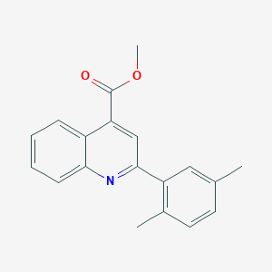 molecular formula C19H17NO2 B444272 Methyl 2-(2,5-dimethylphenyl)-4-quinolinecarboxylate 