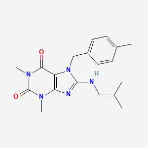 8-(isobutylamino)-1,3-dimethyl-7-(4-methylbenzyl)-3,7-dihydro-1H-purine-2,6-dione