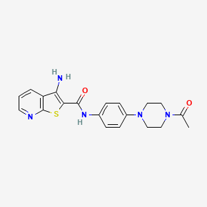 N-[4-(4-acetyl-1-piperazinyl)phenyl]-3-aminothieno[2,3-b]pyridine-2-carboxamide