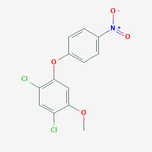 molecular formula C13H9Cl2NO4 B044428 1,5-二氯-2-甲氧基-4-(4-硝基苯氧基)苯 CAS No. 125138-49-0