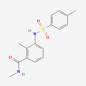 molecular formula C16H18N2O3S B4442803 N,2-dimethyl-3-{[(4-methylphenyl)sulfonyl]amino}benzamide 