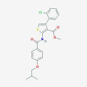 Methyl 4-(2-chlorophenyl)-2-[(4-isobutoxybenzoyl)amino]-3-thiophenecarboxylate