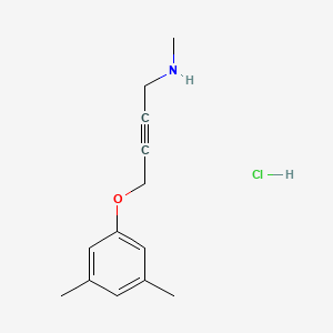 molecular formula C13H18ClNO B4442843 [4-(3,5-dimethylphenoxy)but-2-yn-1-yl]methylamine hydrochloride 