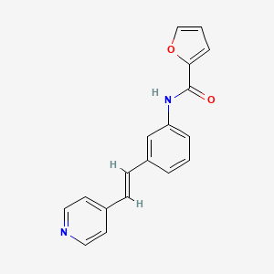 molecular formula C18H14N2O2 B4442845 N-{3-[2-(4-pyridinyl)vinyl]phenyl}-2-furamide 